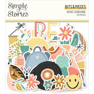 Boho Sunshine Bits &amp; Pieces Die-Cuts 48/Pkg