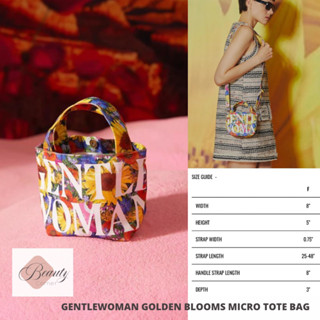 [พร้อมส่ง] กระเป๋า Gentlewoman Golden Blooms Micro Tote