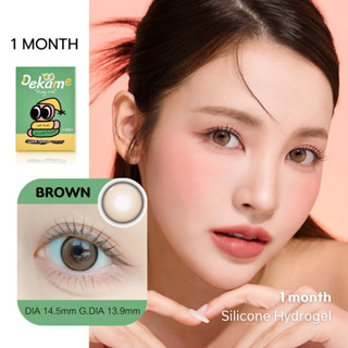 พร้อมส่ง 🇰🇷 Isha - DAKAME BROWN คอนแทคเลนส์เกาหลี คอนแทคเลนส์รายเดือน Silicon Hydrogel