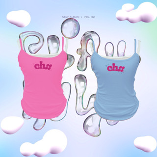 (chamhoysri.s) เสื้อกล้ามซื้อ 1 แถม 1 Set play full tank top