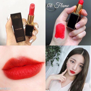 Beauty-Siam แท้ทั้งร้าน !! แบ่งขายลิปสติก TOM FORD LIPSTICK ปริมาณ 0.25 กรัม สี 06 FLAME พร้อมแปรงทาลิป