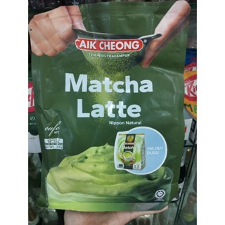 Aik Cheong Matcha ชาเขียวมัทฉะ สำเร็จรูปพร้อมดื่ม ชาเขียวมัทฉะ จากใบชาธรรมชาติญี่ปุ่น  1 ห่อ มี 12 ซองๆละ 25g.