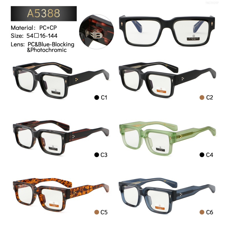 แว่นตากรอบแว่นตาcanaanรุ่นA-5388เลนส์Blue-Blocking&amp;Photochromic