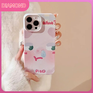 💲คูปองเคลม💲เคสไอโ case for iphone 11 12 ลูกหมูหมวกนอน เคส 14 13 12 11 pro max การป้องกันที่ครอบคลุม ป้องกันรอยขีดข่วน