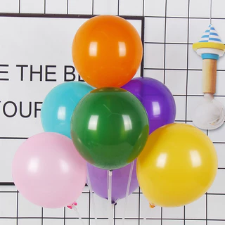 🎈 ลูกโป่งสีพื้น 10 นิ้ว 12 นิ้ว แพ็ค 50 ลูก สีสดใส ตกแต่งงานกิจกรรม งานอีเวนต์ | FF-118 FF-269