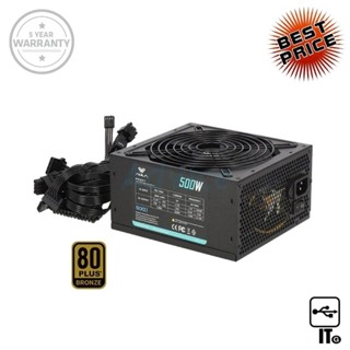 POWER SUPPLY (80+ BRONZE) 500W AULA FD01 ประกัน 5Y พาวเวอร์ซัพพลาย อุปกรณ์จ่ายไฟ