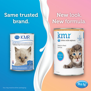 โฉมใหม่ KMR® Kitten Milk Replacer Liquid นมสำหรับลูกแมว แบบน้ำ 11 oz(333 ml.) ( เคเอ็มอาร์ นกลูกกระรอก นมลูกแมว)