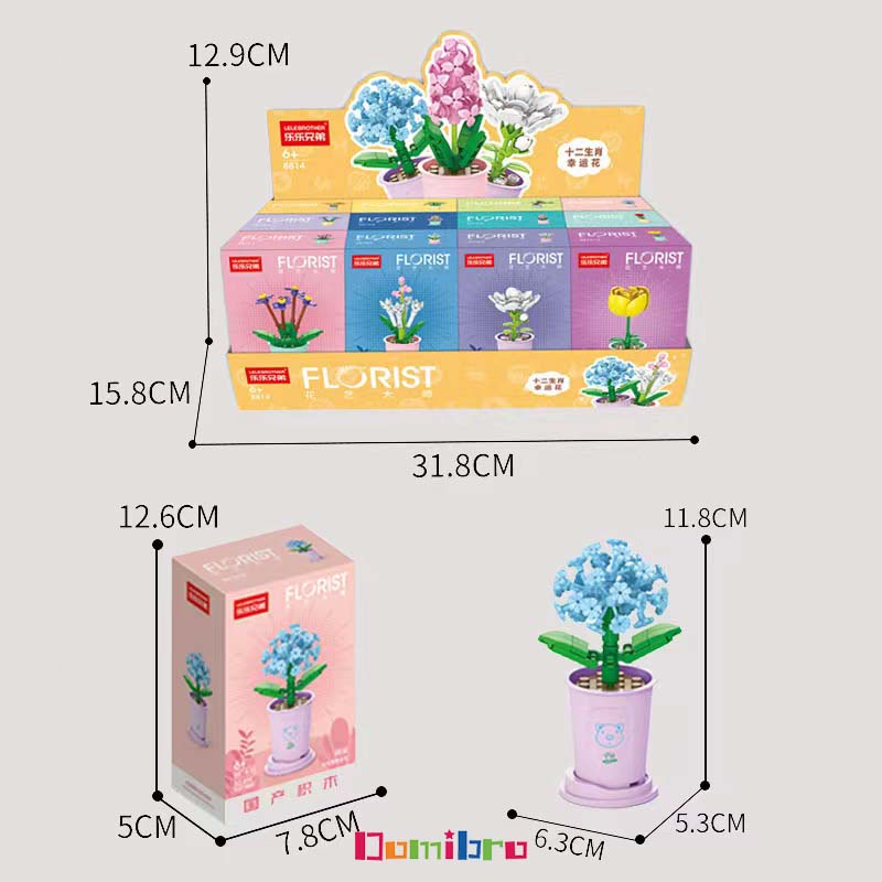 ดอกไม้ ตัวต่อดอกไม้ ช่อดอกไม้DIY ถ้วยชานม กระถางต้นไม้อวบน้ํา ของเล่นเสริมการเรียนรู้ ของขวัญ - รูปที่ 2