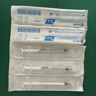 Nipro Syringe 1 ml. without needle for single(luer slip) 100 pcs /box.