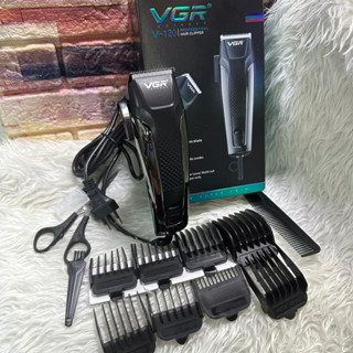 ปัตตาเลี่ยนตัดผมVGR รุ่น V-121  V-120 แบตตาเลี่ยนตัดผม แบตตาเลี่ยนแบบมีสาย แกะลาย กันขอบ  ปัตตาเลี่ยน แบตตาเลี่ยน