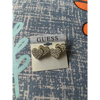 ต่างหูหัวใจคู่ Guess