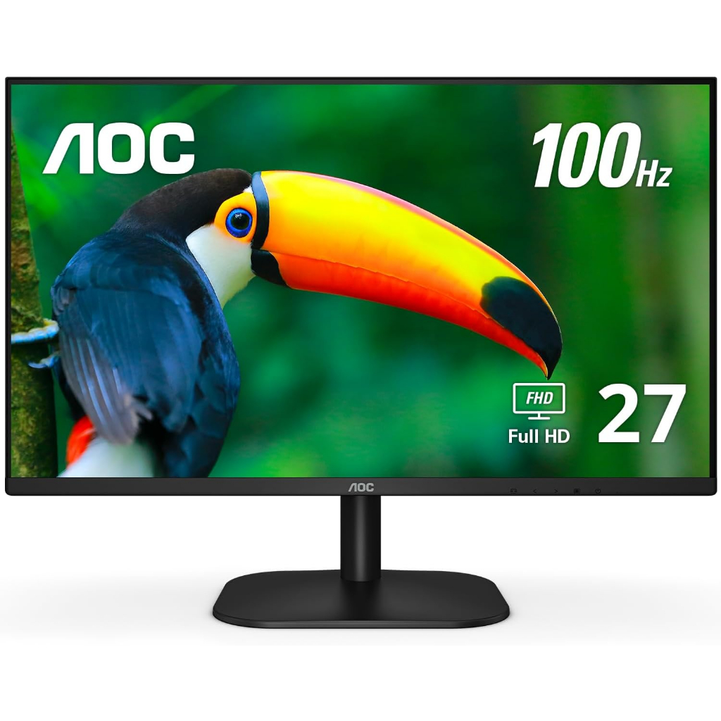 MONITOR (จอมอนิเตอร์) AOC 27B2H2/67 27'' (IPS, HDMI, DP) 100Hz ประกัน 3 ปี