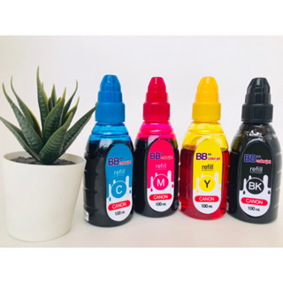 หมึกเติม CANON 4 สี เติม CANON ได้ทุกรุ่น ขนาด 100 ml