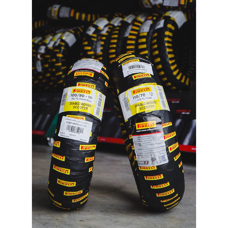 (ยางปี26) ยาง PIRELLI ROSSO SCOOTER ใส่ LEAD ตัวนี้ยางหน้าอัพไซส์ คู่ละ 3,350฿