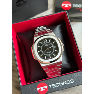 ⌚️Technos Swiss Dark Black Dial Date Unisex Watch