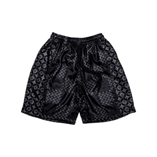 FTW SHURIKEN MIX LOGO MONOGRAM BLACK SHORT PANTS