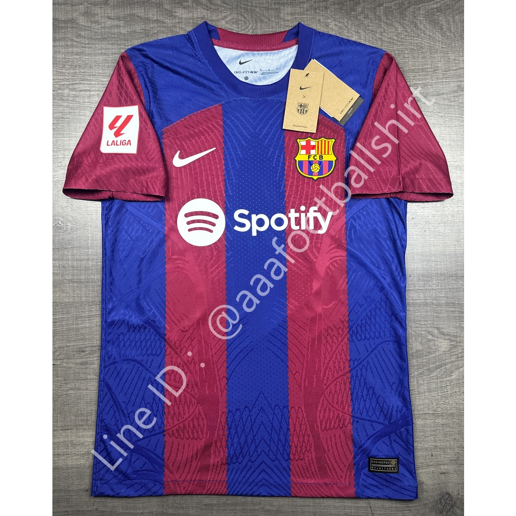 เสื้อฟุตบอล เกรด player Barcelona Home บาร์เซโลน่า เหย้า 2023/24 อาร์ม LALIGA