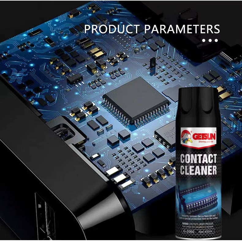 ลูกค้าใหม่ 1 บาท GETSUN CONTACT CLEANER สเปรย์ทำความสะอาดหน้าสัมผัสไฟฟ้า แผงวงจรไฟฟ้า(2060) อุปกรณ์อิเล็กทรอนิกส์ 450ml - รูปที่ 4