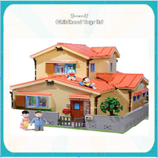 Keeppley Doraemon Nobita Nobitas home building Blocks ของขวัญโมเดลของเล่นขนาดใหญ่