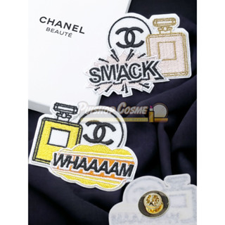 Items CHANEL Beauty Pouch  Les Beiges กระเป๋าเครื่องสำอาง พร้อมเข็มกลัดขวดน้ำหอม