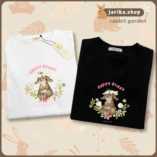 Jarikashop - เสื้อยืดลาย Rabbit garden ( งานป้าย.. Jarika ) ( จ165 ) (1/1)
