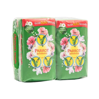 [ทั้งหมด 3 แพ็ค] พฤกษานกแก้ว สบู่ก้อน เขียว ขนาด 105 กรัม (แพ็ค 4 ก้อน) PARROT BOTANICALS FLORA SOAP GREEN 105 G.