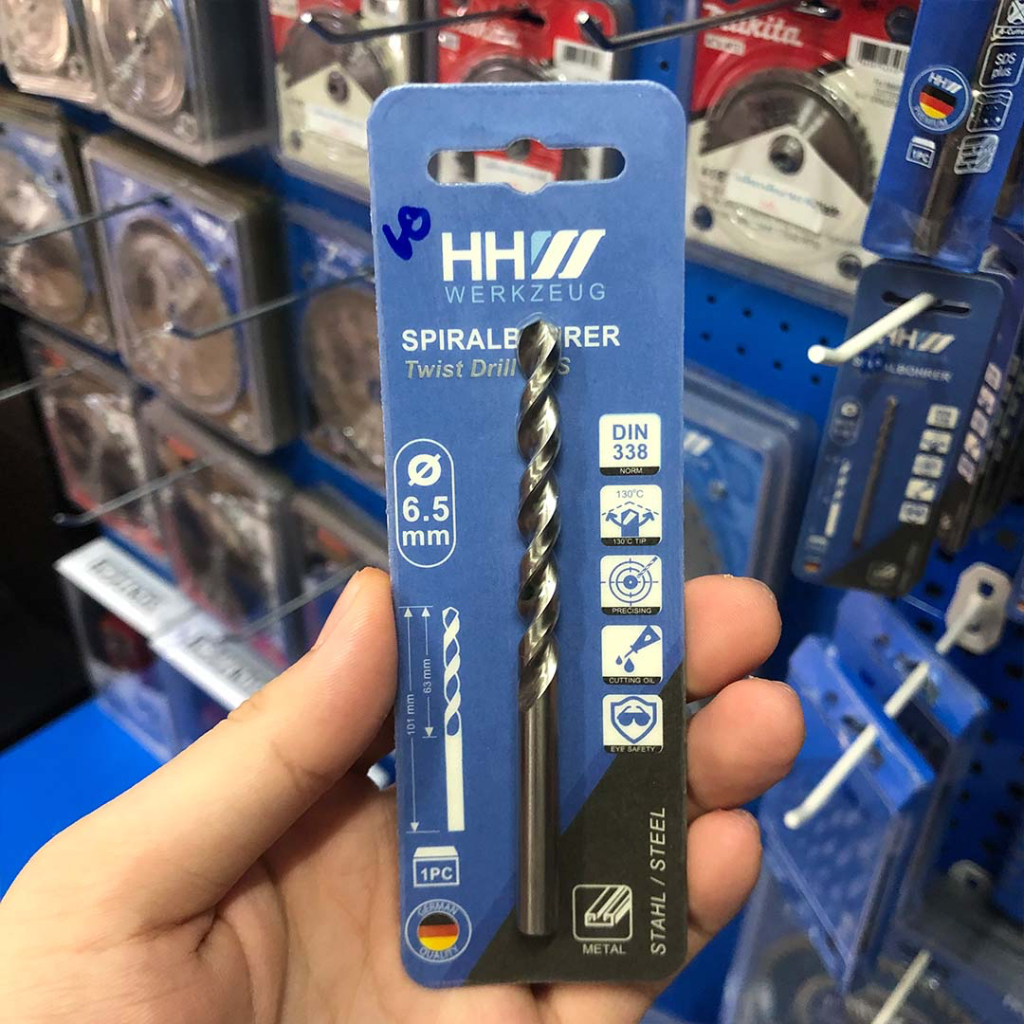 HHW ดอกสว่านเจาะเหล็ก ไฮสปีด 6.5mm ANSI HSS / TWIST DRILL BIT DIN 338 / ANSI HSS