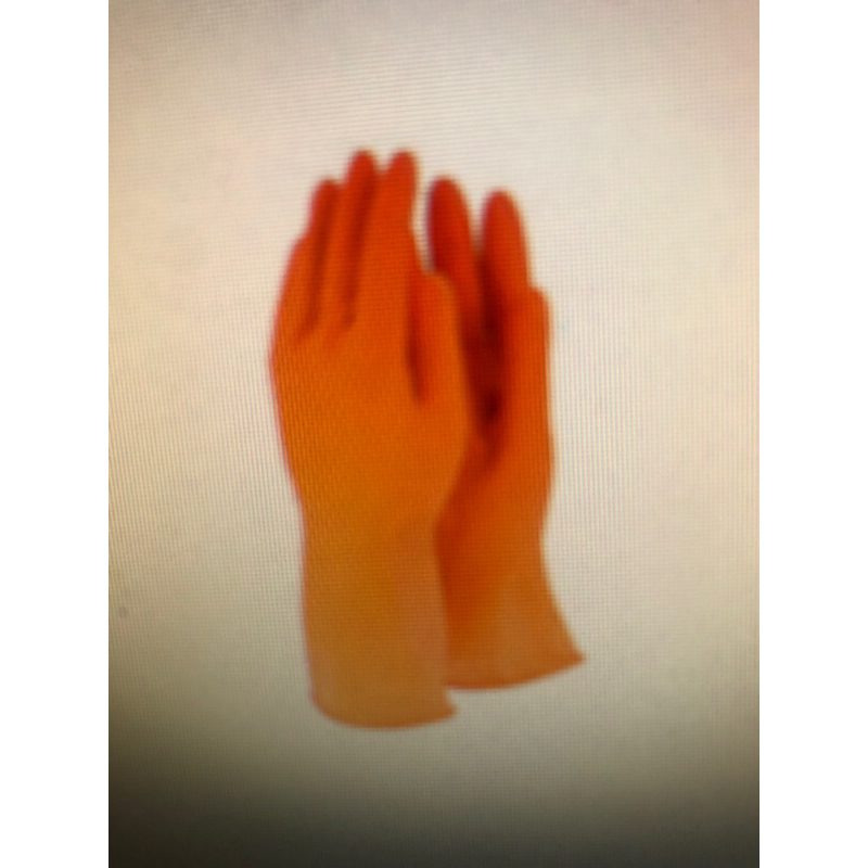 ถุงมือยางสีส้มswanขนาดแอล