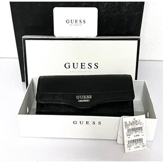 กระเป๋าผู้หญิง Guess กระเป๋าสตางค์ใบยาว มีช่องใส่เหรียญ ลายหนังSaffiano แท้💯%จากช็อป มือ✌🏻