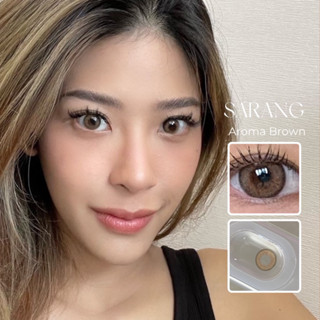รุ่น Aroma Brown DIA 14.0 G.DIA 12.7 WATER 38 % คอนแทคเลนส์ รายเดือน ซารัง