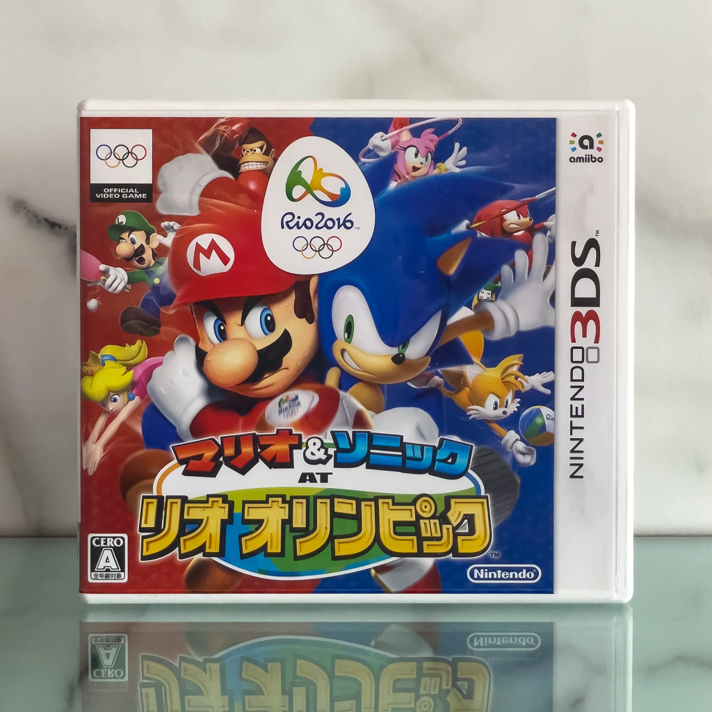ตลับแท้ Nintendo 3DS : Mario & Sonic At the Rio 2016 Olympic Games มือสอง โซนญี่ปุ่น (JP)