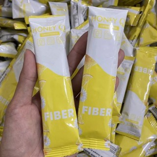 **Fiber แบบซอง** : Honey Q  Fiber ฮันนี่คิว ไฟเบอร์  ลดพุง หน้าท้อง สลายไขมัน  ลดไว กระชับสัดส่วน / Honey