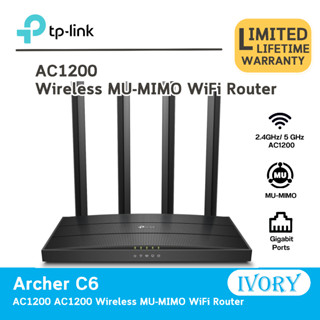 TP-Link  Archer C6 AC1200 Wireless MU-MIMO Gigabit Router/ivoryitshop