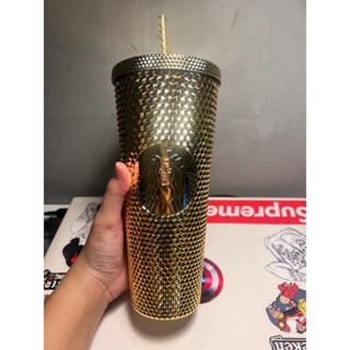 แก้ว Starbucks หนามทอง Gold Bling,Holiday Bling Cold Cup