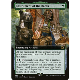 [MTG] Instrument of the Bards (Extended Art) [AFR] [GREEN] [RARE] [NORMAL] [ENG] (การ์ดเมจิค / Magic the Gathering)