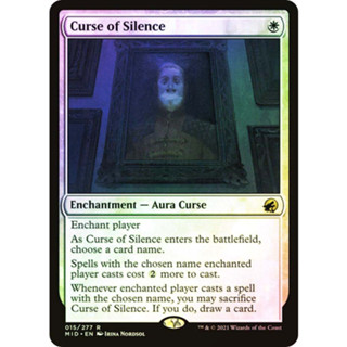 [MTG] Curse of Silence [MID] [WHITE] [RARE] [FOIL] [ENG] (การ์ดเมจิค / Magic the Gathering)