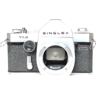 บอดี้กล้องฟิล์ม SLR ยี่ห้อ Ricoh TLS Singlex Film SLR Camera Body Silver Body only Rare