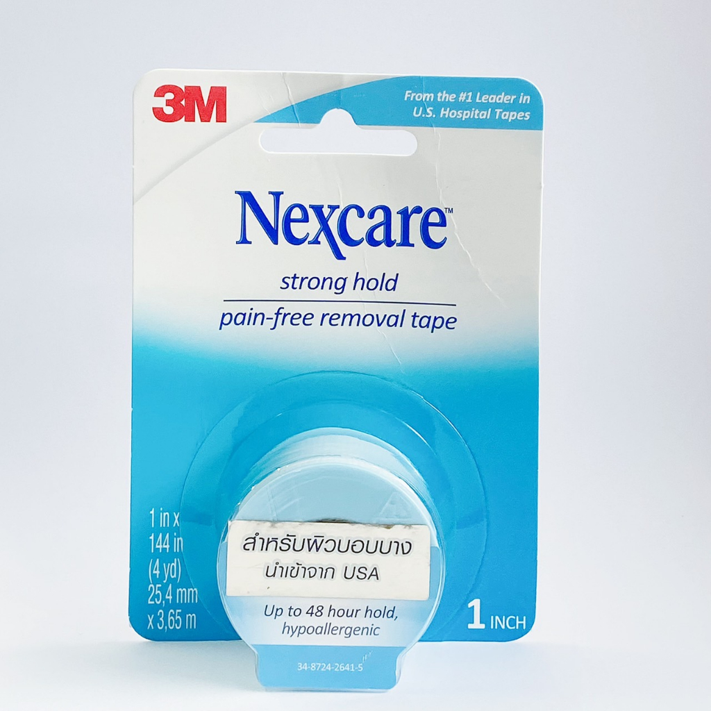 [ขนาด 1 นิ้ว x 144 นิ้ว] Nexcare 3M sensitive skin tape เทปปิดแผล เนกซ์แคร์ สามเอ็ม แบบอ่อนโยน