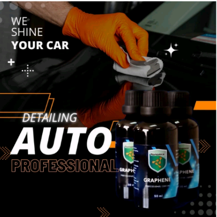 น้ำยาเคลือบแก้ว เซรามิค  Graphene Professional V3 50ml (NANONICE)