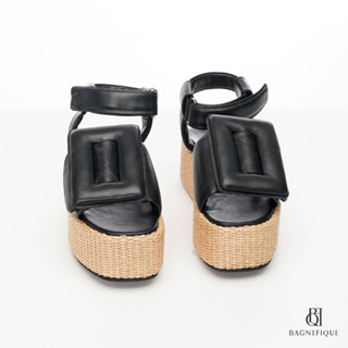 BOYY SANDAL ANKLE 35 BLACK CALF