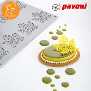 Pavoni GG049S Silicone Mould Gourmand Line Maple Leaf/พิมพ์ซิลิโคนใบเมเปิล