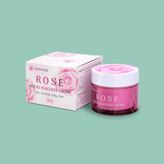 ( 1 กระปุก) Wanthai โรสไฟโตพลาเซนต้าครีมผิวธรรมดา-ผิวมัน 50 กรัม (ว่านไทย) Rose Phyto Placenta Cream