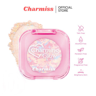 Charmiss Glow Setting Powder Translucent 3.8g แป้งโปร่งแสงอัดแข็ง ลายหินอ่อน