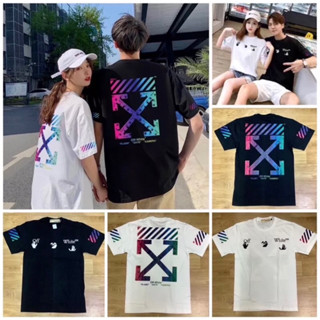 เสื้อคอกลมoff-grandient❌งานสวยผ้าcottonนุ่มสวยใส่สบายM-4xl