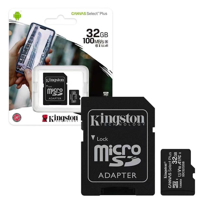 ✔ของแท้✔ 32GB MICRO SD CARD (ไมโครเอสดีการ์ด) KINGSTON CLASS 10 (SDCS2/32GB) (SDCS2) รับประกัน LT