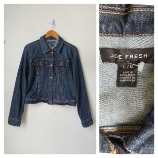 JOE FRESH แจ็กเก็ตยีนส์ สีเข้ม ผ้ายืด  Size L รอบอก 38 นิ้วค่ะ