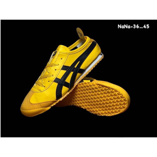 รองเท้าOnitsuka Tiger Mexico66 แบบหนัง รองเท้าหนังโอนิซึกะไทเกอร์ ใส่ได้ทั้งผู้ชาย&amp;หญิง【รูปถ่ายจากสินค้าจริง✔แท้100%】