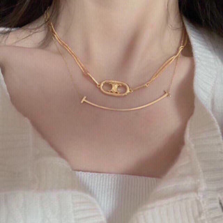 💌: New!! Celine MAILLON TRIOMPHE Necklace💕สร้อยคอของผู้หญิง