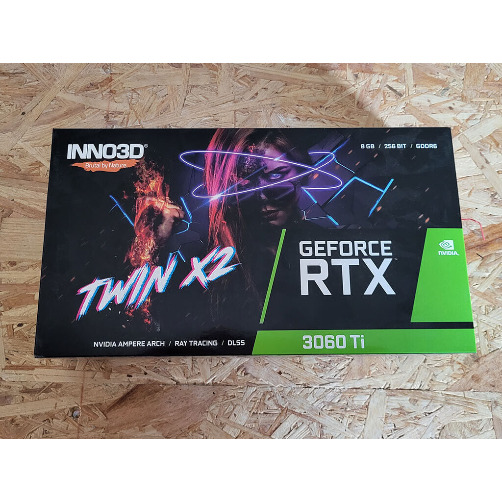 INNO3D GeForce RTX 3060 Ti Twin X2, LHR, 8GB GDDR6 Graphics Card