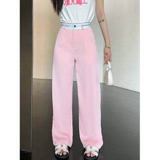 2สี ทรงสวยมาก ALEXANDER WANG กางเกงขายาว ขอบเอวแต่งอักษร ผ้าใส่สบาย ไม่ร้อน อเล็กซ์ แวง